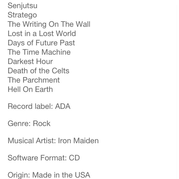 Iron Maiden Senjutsu Limited Edition Lenticular Album Artwork - sealed - Picture 3 of 3